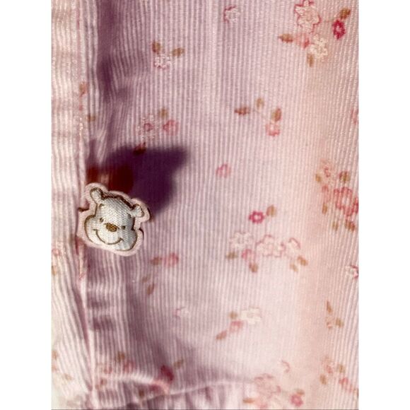 Vintage Winnie the Pooh Corduroy Romper With Pooh Embroidery Sz 9M - Picture 9 of 9